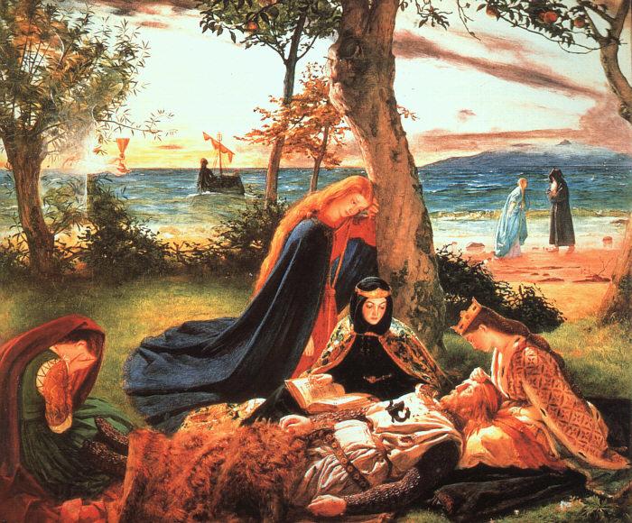 James Archer The Death of King Arthur Spain oil painting art